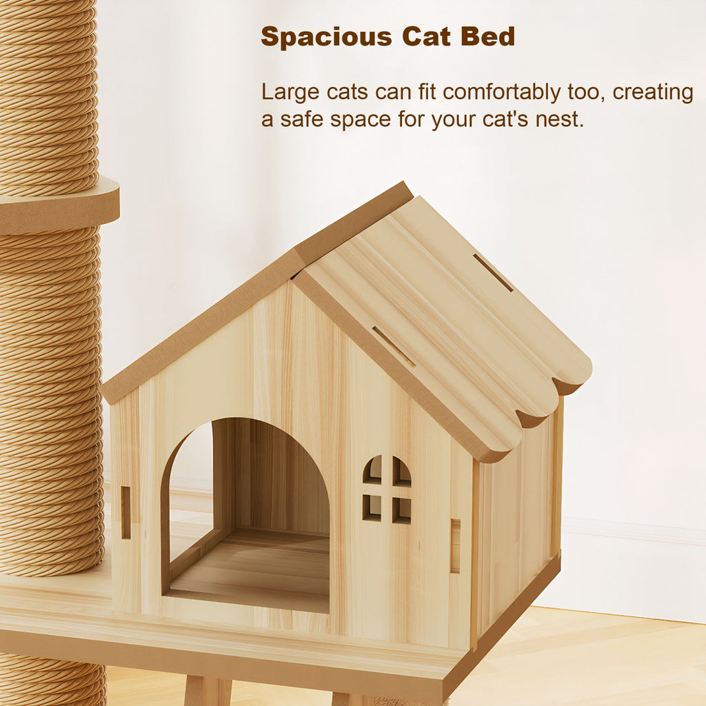 Floor to Ceiling Cat Tree with Scratching Post