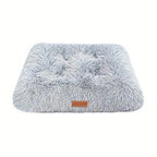 1pc Extra Large Fleece Lined Dog Bed & Cat Mat - Thickened Comfortable Warm Polyester, Easy to Remove & Washable, Square Design for All Dog Breeds & Sizes, Pet Bedding, Cozy Pet Furniture, Plush Pet Furniture, Durable Pet Fur