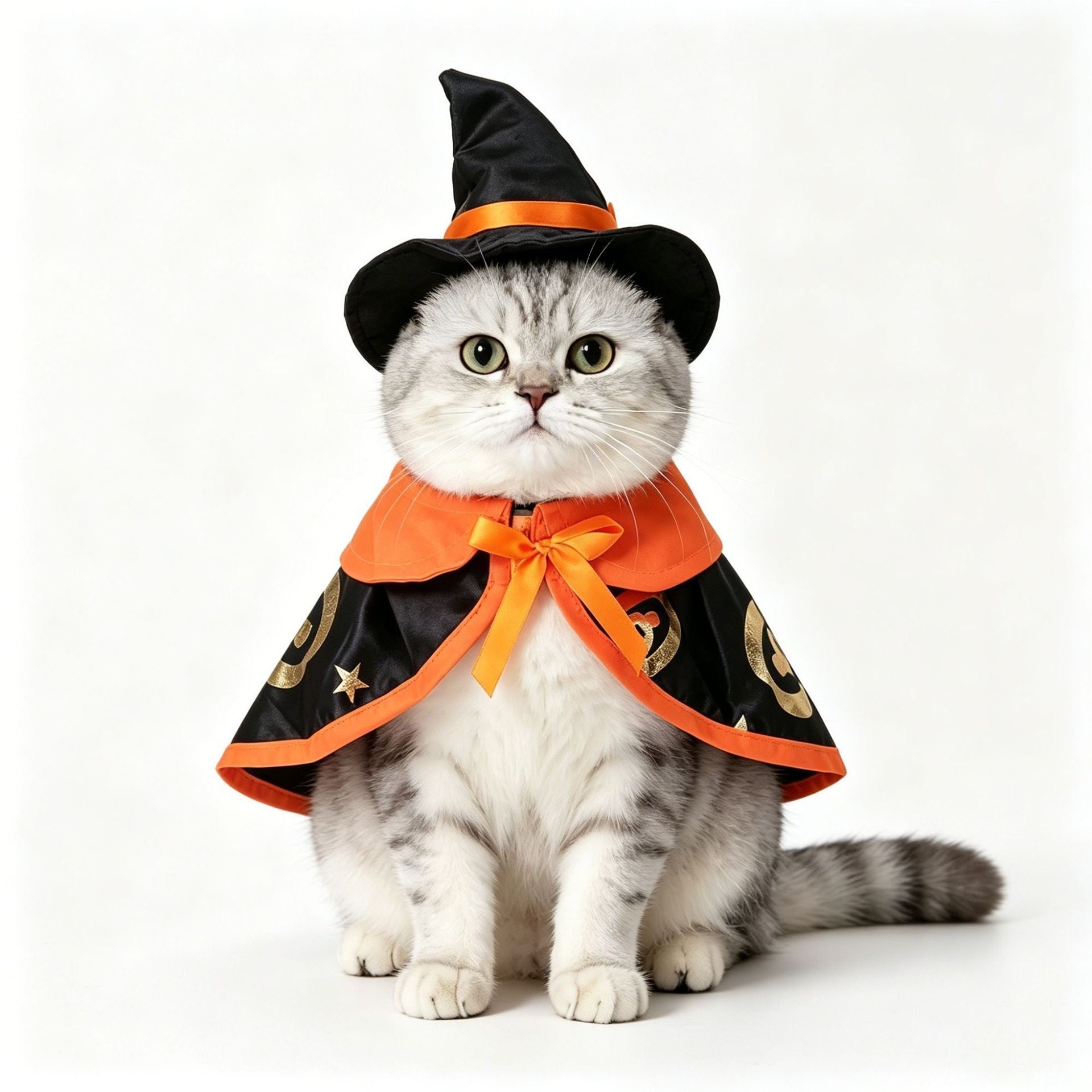 Pet Costume Cat Transformation Funny Holiday Dress-Up Outfit