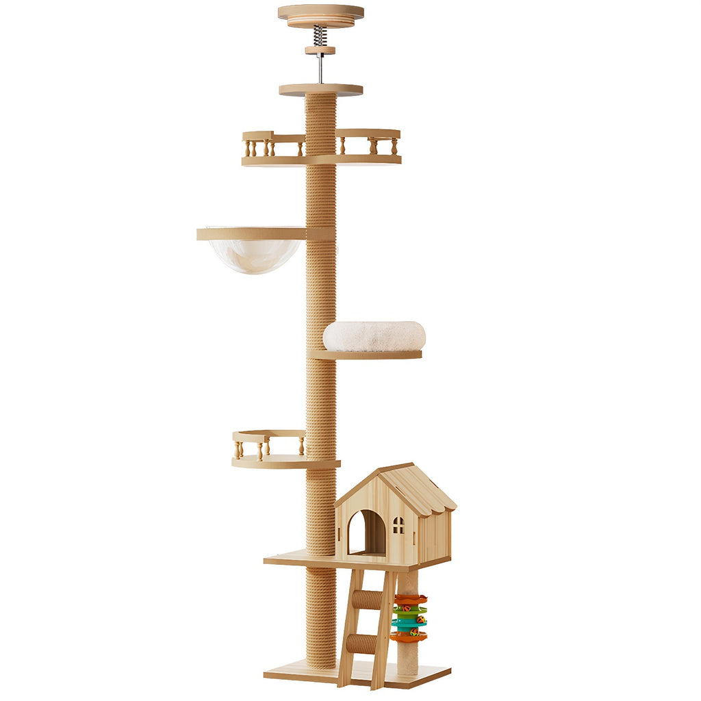 Floor to Ceiling Cat Tree with Scratching Post