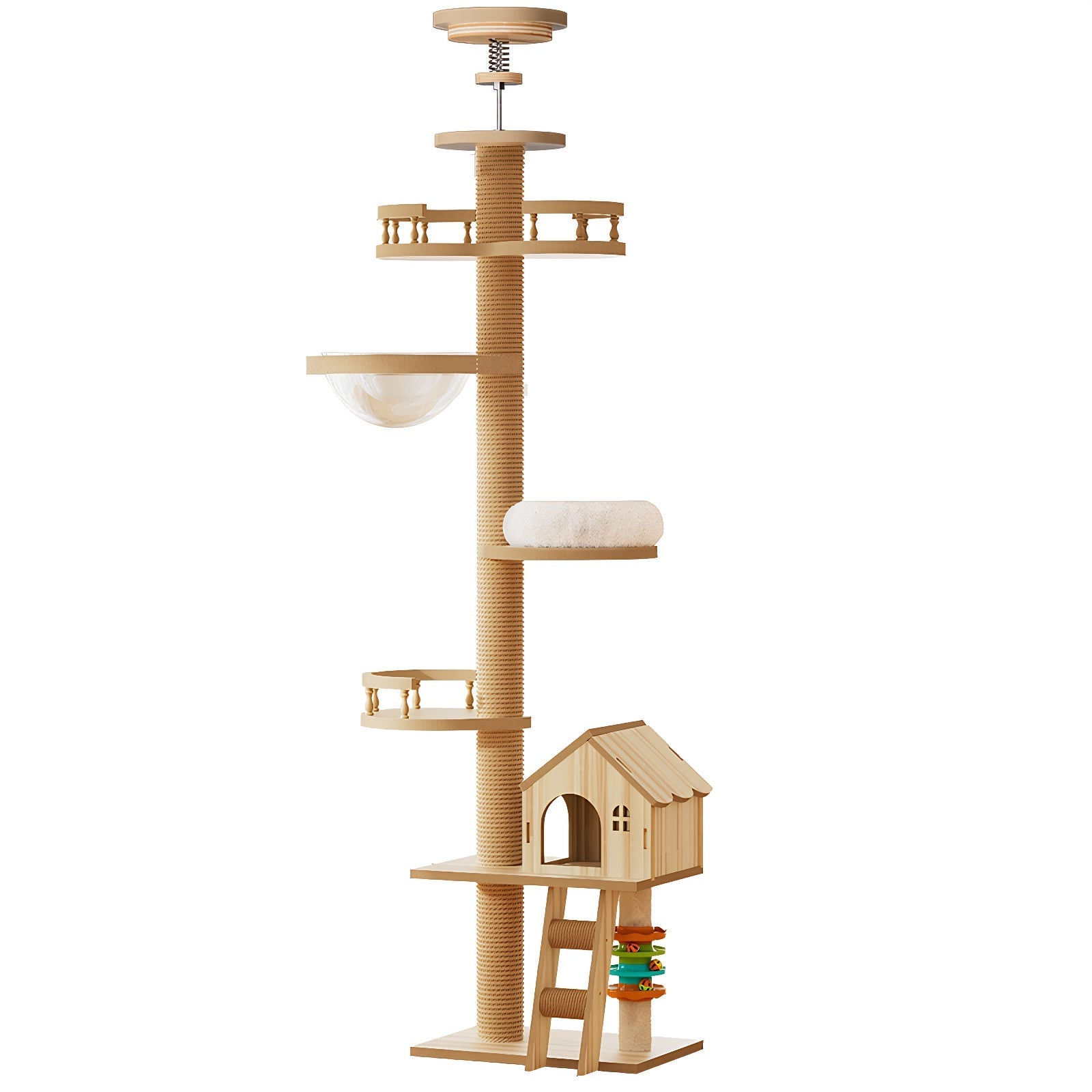 Floor to Ceiling Cat Tree with Scratching Post