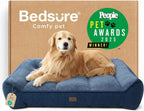 Bedsure Supportmax Orthopedic Dog Bed – Extra-Thick Bolster Sofa