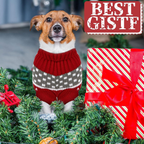 4-Pack Christmas Dog Sweaters – Festive Knit Pet Apparel, S–XL