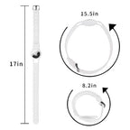 Sahara White Silicone Dog Collar - Apple AirTag = AT00018