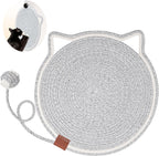 Cat Scratcher Mat Natural Cotton Rope Cat Scratch Pad Round Horizontal Floor Cat Scratching Pads For Indoor Cats  Cat Furniture Protector For Wall Couch Carpets  Sofas