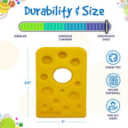 Swiss Cheese Wedge Nylon Dog Chew Toy for Aggressive Chewers | SodaPup