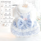 Bow-knot Lace-trimmed Small Pet Clothing