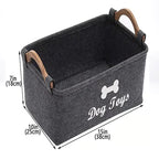 Pet Toys Felt Storage Basket