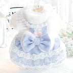 Bow-knot Lace-trimmed Small Pet Clothing
