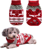 Christmas Reindeer Sweater for Small Dogs & Cats