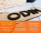 Personalized Dog Bone Crate Name Sign