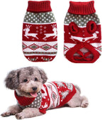 Christmas Reindeer Sweater for Small Dogs & Cats