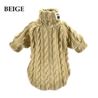 Winter Warm Knitted Turtleneck Sweater for Small Dogs or Cats