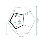25.98'' Shaped Modern Pet Furniture Cat Kennel Side Table MDF Multi-Purpose Furniture Antique Wood Color