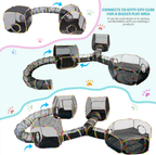 Outdoor Cat Enclosure with 134" Tunnel, XL Pop-Up Cat Tent & Playpen