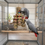 Large Parrot Toy Natural Wood Chew Macaw African Grey Cockatoo Cage