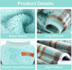 Plaid Dog Sweater Dress – Warm Winter Outfit for Puppies