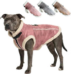 Retro Aviator Dog Jacket – Faux Leather Sherpa Coat
