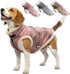 Retro Aviator Dog Jacket – Faux Leather Sherpa Coat