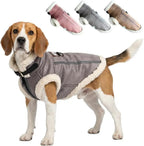 Retro Aviator Dog Jacket – Faux Leather Sherpa Coat