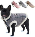 Retro Aviator Dog Jacket – Faux Leather Sherpa Coat