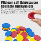 Fun Cat Toy Creative Flying Saucer Gun Paired With 15 Reusable EVA Flying Saucer Pet Hunting Interactive Toys For Dogs And Cats