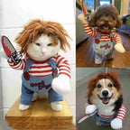 1PCS Halloween Dagger Pet Transformation Dress Festival Funny Knife Holding Dog Clothes Cat Standing Dress Pet Dress Up