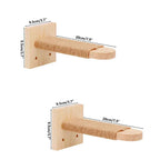 Wooden Cat Wall Steps – Wall Mounted Climbing Ladder with Sisal Rope Scratching Post