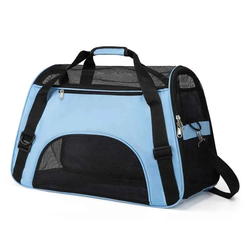Portable Cat & Dog Carrier Bag – Foldable Breathable Travel Handbag