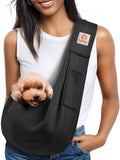 Small Dog Sling Carrier – Hands-Free Pet Pouch for Dogs & Cats, 3–10 lbs