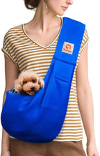 Small Dog Sling Carrier – Hands-Free Pet Pouch for Dogs & Cats, 3–10 lbs