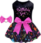 Velvet Dog Birthday and Holiday Dress  For Small Dogs Puppy Holiday Skirt XXS–L