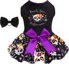 Velvet Dog Birthday and Holiday Dress  For Small Dogs Puppy Holiday Skirt XXS–L