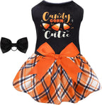 Velvet Dog Birthday and Holiday Dress  For Small Dogs Puppy Holiday Skirt XXS–L