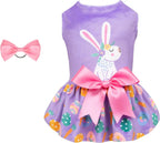 Velvet Dog Birthday and Holiday Dress  For Small Dogs Puppy Holiday Skirt XXS–L
