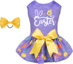 Velvet Dog Birthday and Holiday Dress  For Small Dogs Puppy Holiday Skirt XXS–L