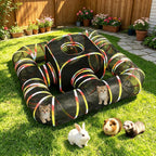 5-in-1 Outdoor Cat Enclosure with Tunnels, Portable Pop-Up Catio Playpen