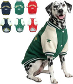Warm Dog Varsity Jacket Heavyweight Fleece Pet Coat Small-4XL