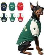 Warm Dog Varsity Jacket Heavyweight Fleece Pet Coat Small-4XL
