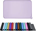 Silicone Dog & Cat Feeding Mat with Raised Edge, Waterproof & Non-Slip