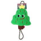 Christmas Dog Toy Self-amusing And Boredom-busting With A Chewable Knotted Rope That Makes Sounds And Is Tough Enough To Withstand Biting
