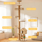 Floor to Ceiling Cat Tree with Scratching Post