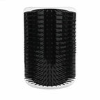 Cat Scratcher Corner Pet Brush Comb Play Cat Toy Plastic Scratch Bristles Arch Massager  Self Groomer with Catnip Pouch Cat Wall Corner Massage Groomer Cat Self Grooming Brush