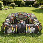 5-in-1 Outdoor Cat Enclosure with Tunnels, Portable Pop-Up Catio Playpen