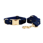 Dark Blue Velvet Set