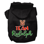 Christmas Pet Hoodie Screen Printed, "Team Rudolph"