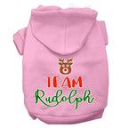 Christmas Pet Hoodie Screen Printed, "Team Rudolph"