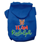 Christmas Pet Hoodie Screen Printed, "Team Rudolph"