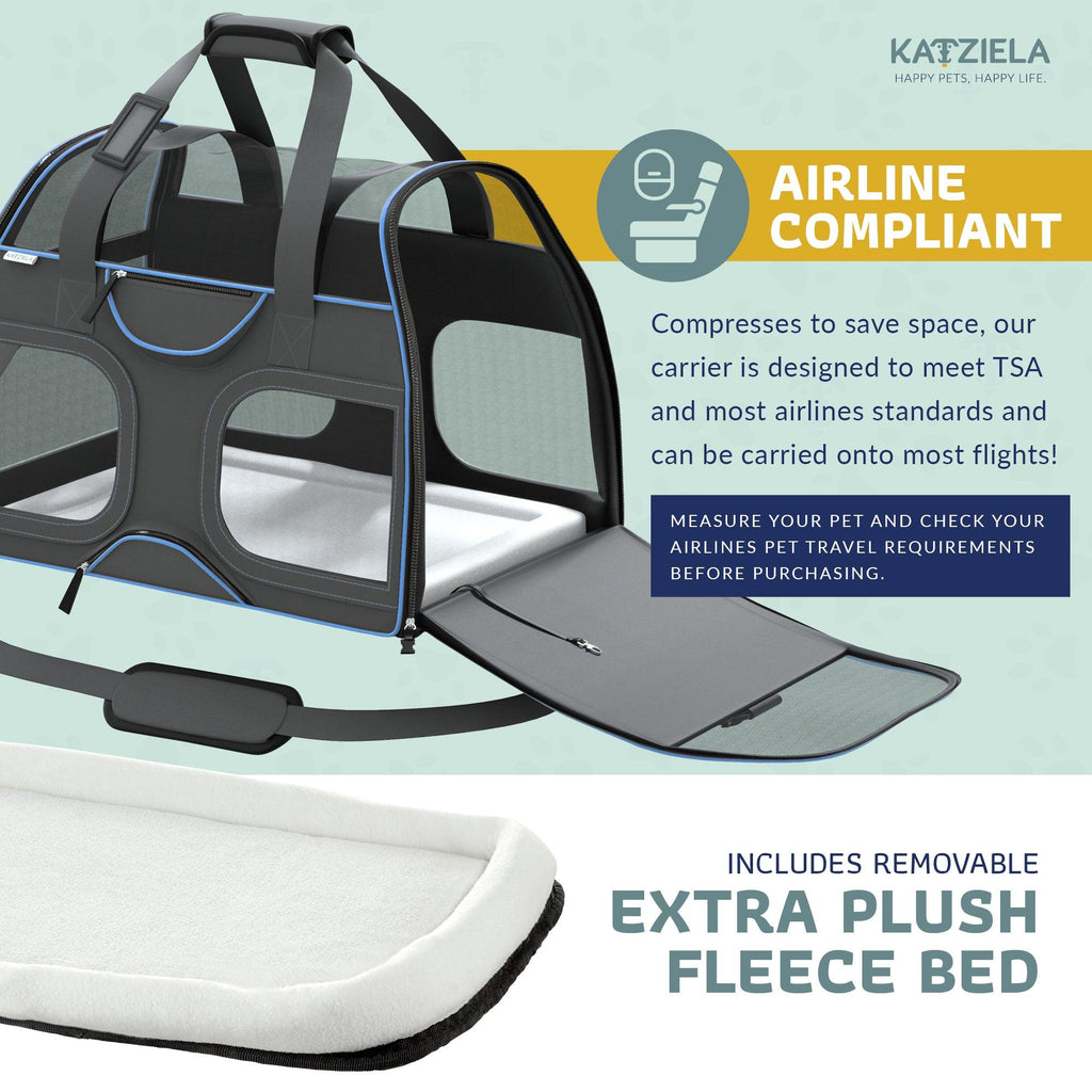 Luxury Rider Pet Carrier with Removable Wheels and Telescopic Handle