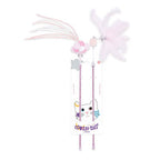 M-Pets Mooncat Interactive Feather Wand Set Pink 2-Pack 40cm